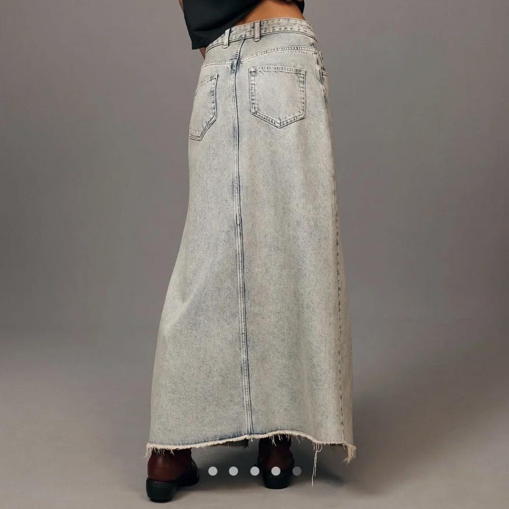Pilcro Jean Midi Skirt